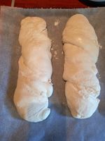 Stočený kořenový chléb - těsto