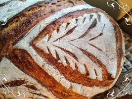 Zdobený chleba - detail