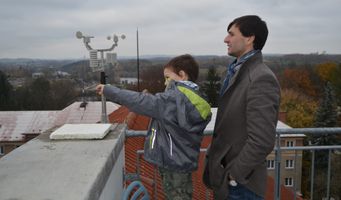 Vyhlídková plošina hvězdárny. Pohled na Tábor včetně jeho historického centra nikdy nezklame!